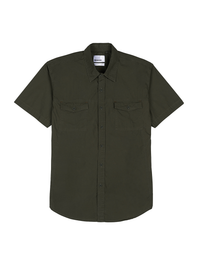 Olive Stretch Utility Shirt