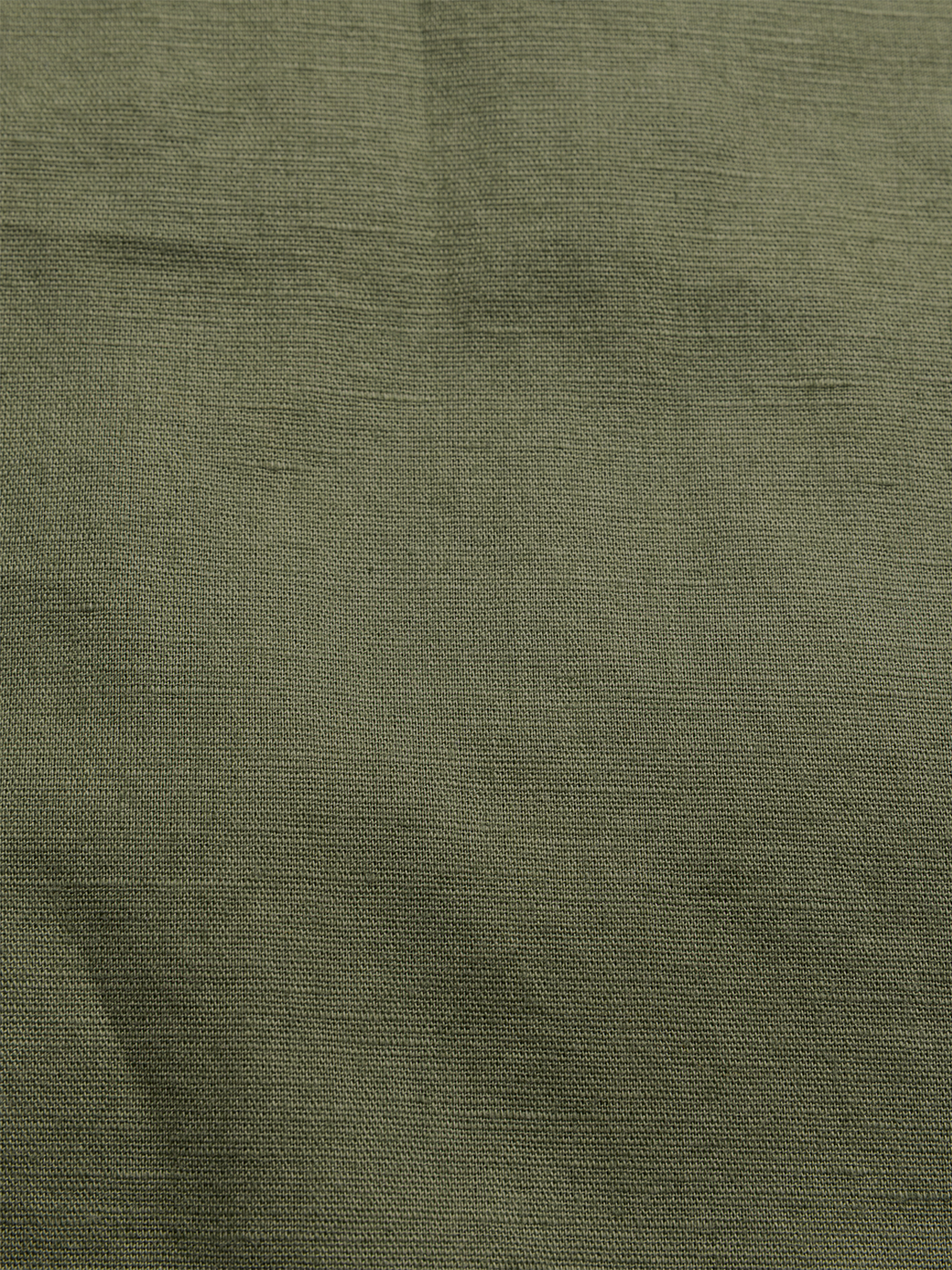Olive Green Linen Blend Shirt