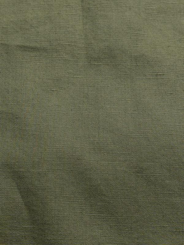 Olive Green Linen Blend Shirt