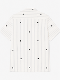 Artisan Block Print  Cotton Shirt - White
