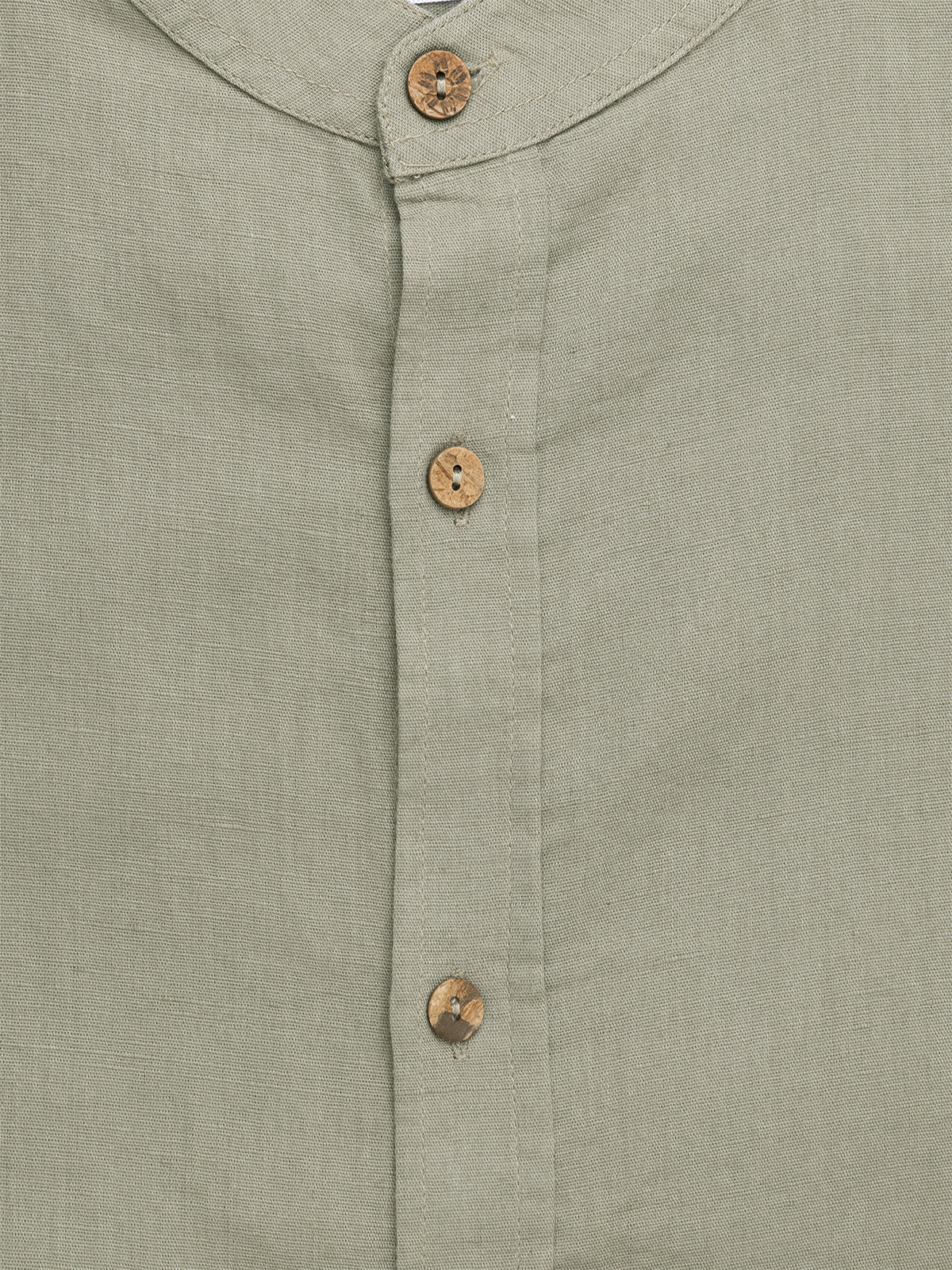 Pista Mandarin Linen Blend Shirt