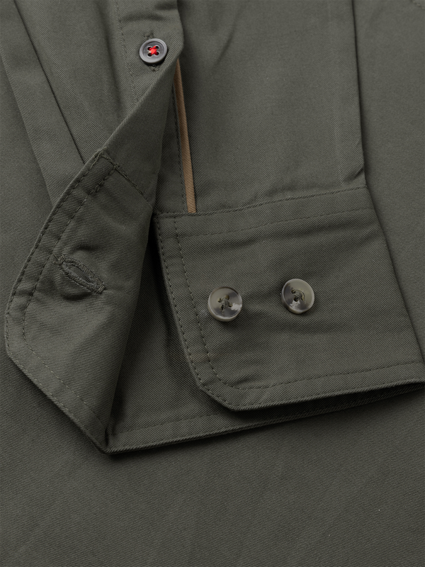 True Olive Peach Cotton Shirt