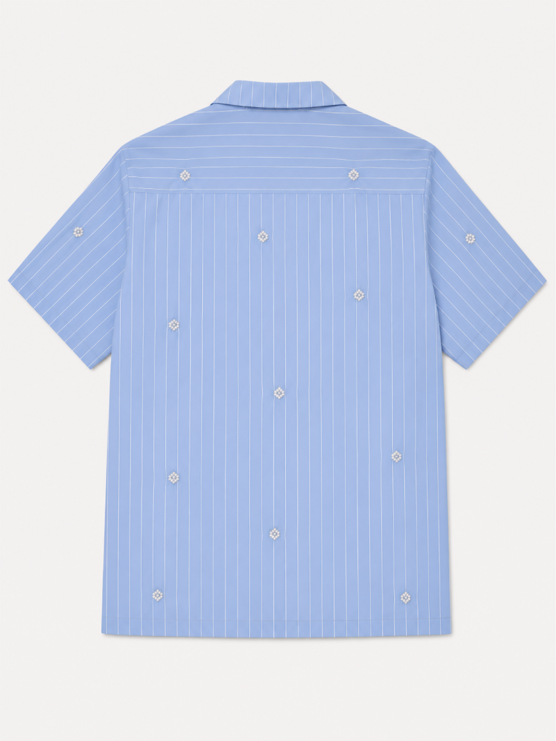 Artisan Block Print  Cotton Shirt - Blue