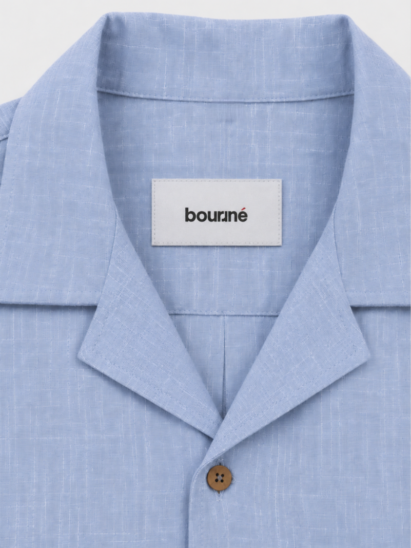 Cotton Lyocell Utility Shirt - Blue