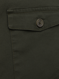 Olive Washed Stretch  Shacket