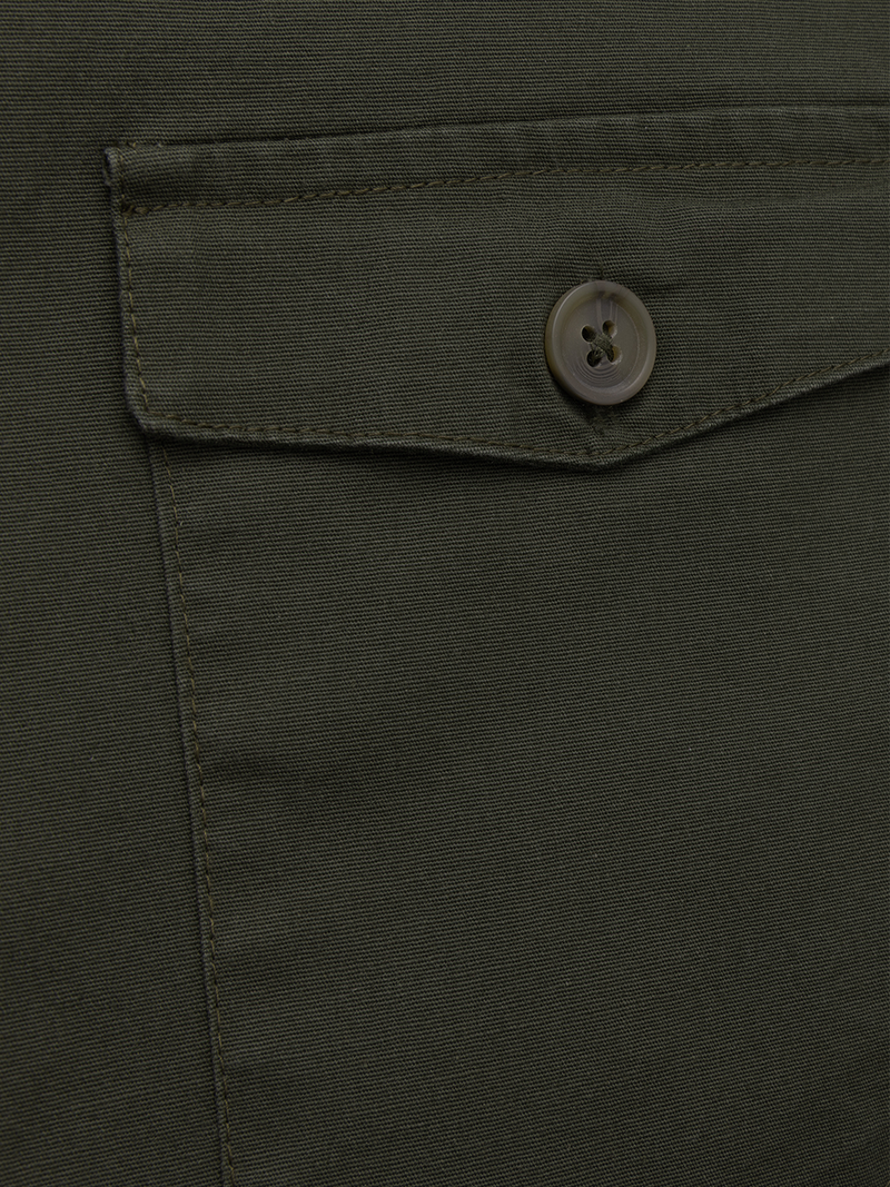 Olive Washed Stretch  Shacket
