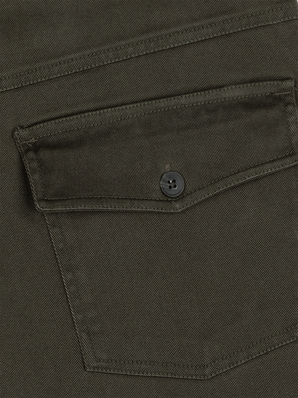 Olive Stretch Carpenter Pants