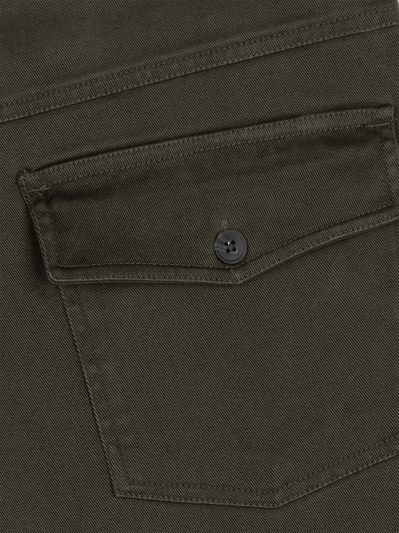 Olive Stretch Carpenter Pants