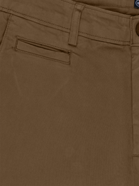 Khaki Cotton Stretch Chinos
