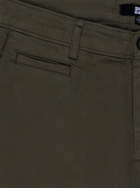 Olive Cotton Stretch Chinos