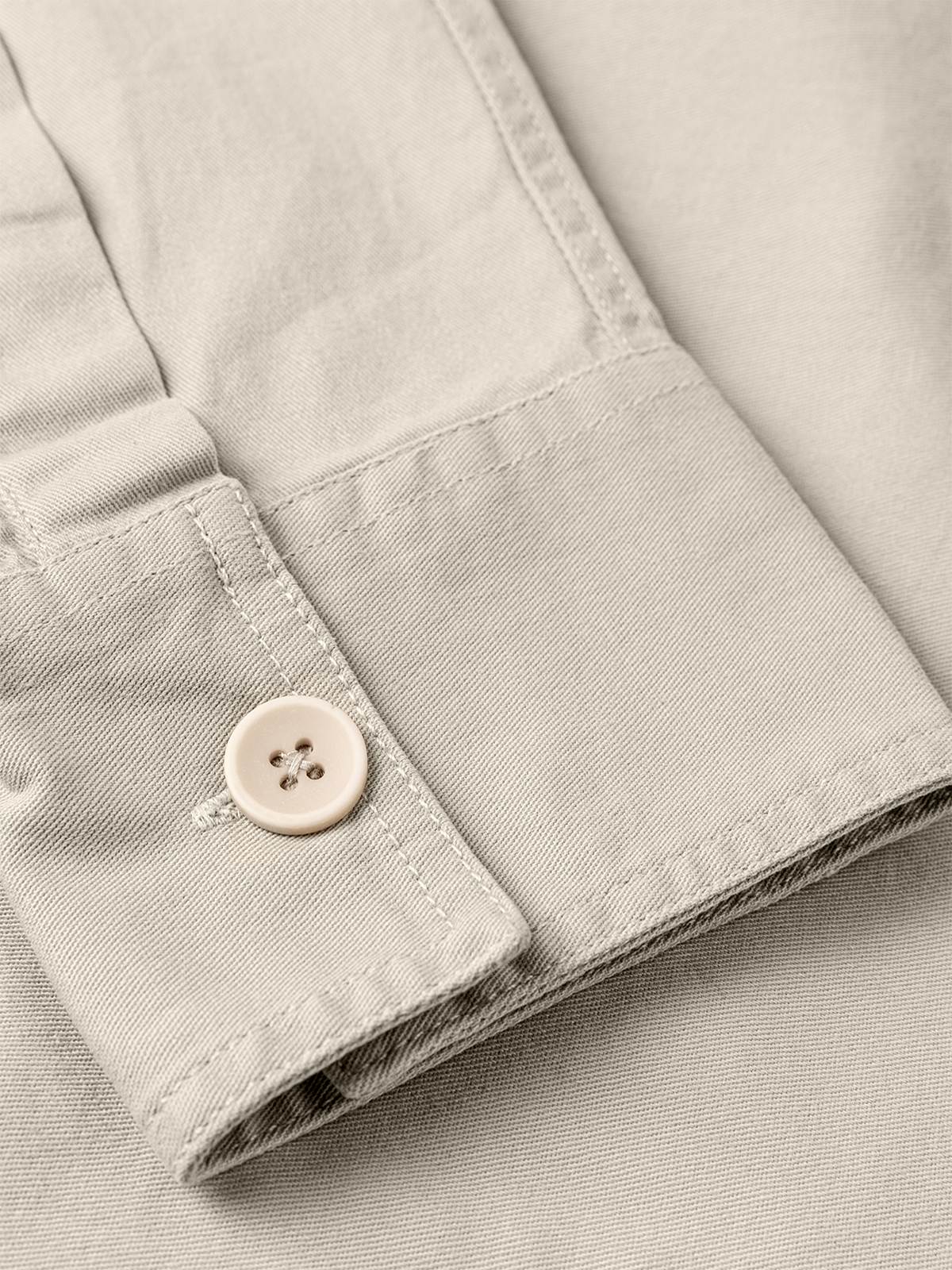 Off White Washed Stretch Shacket