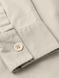 Off White Washed Stretch Shacket