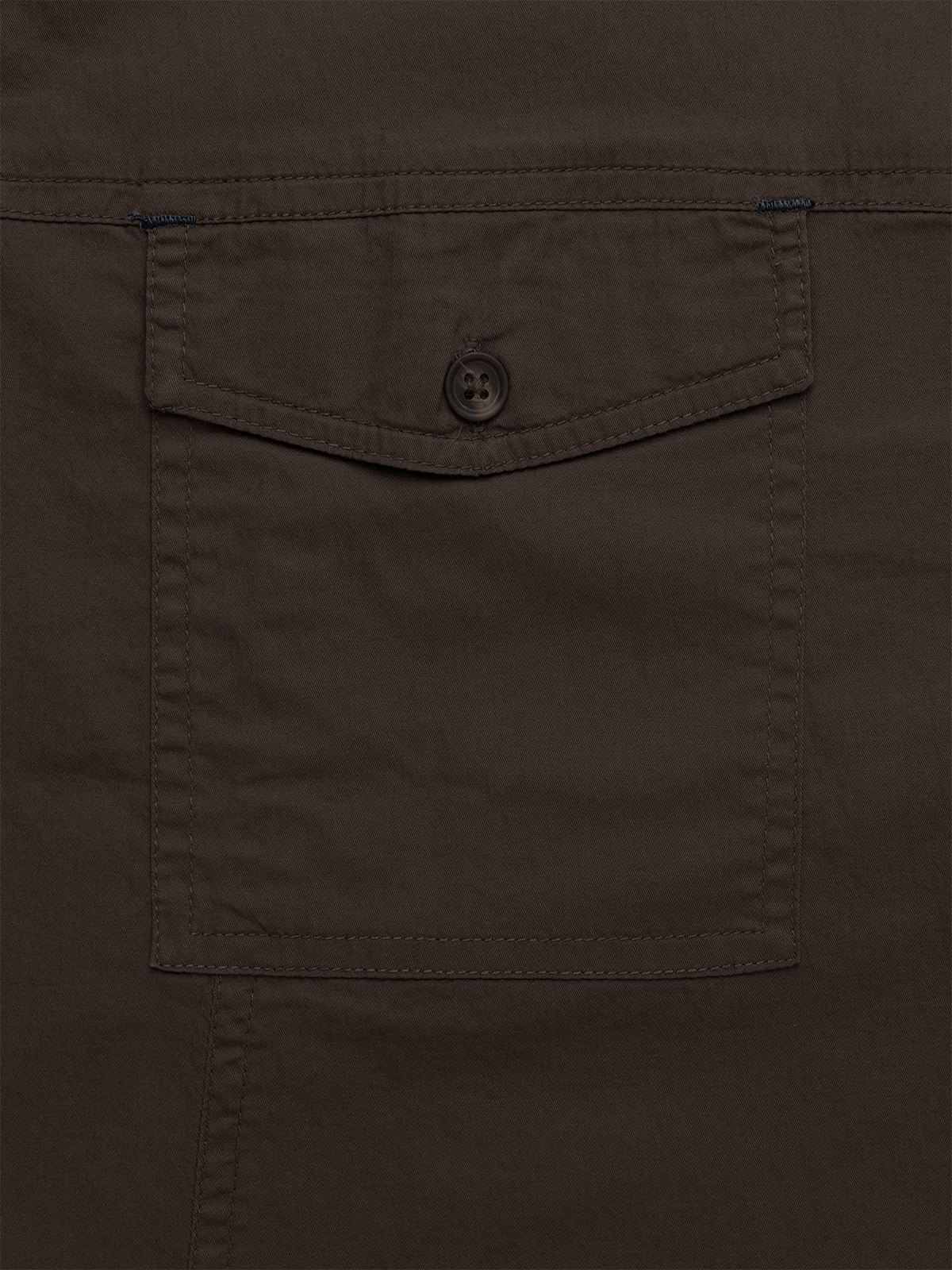 Brown Stretch Utility Shirt