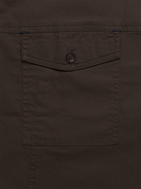 Brown Stretch Utility Shirt