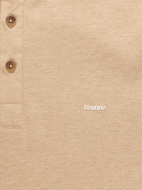 Brown Pique Henley