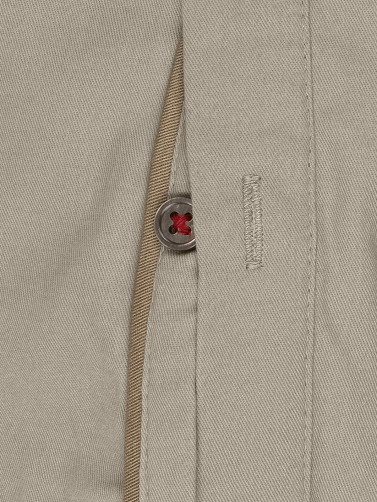 Vintage Khaki Peach Cotton Shirt