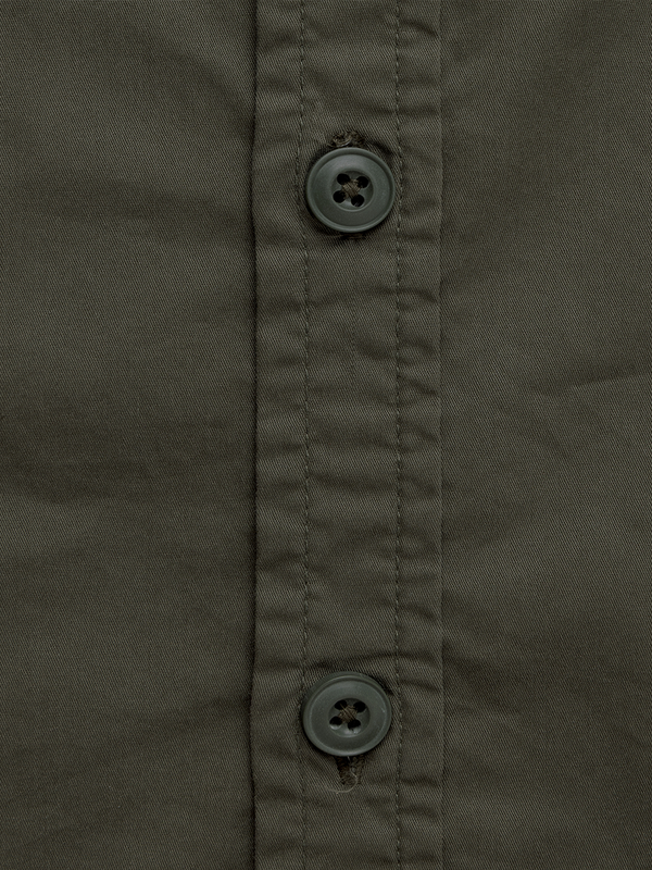 Olive Stretch Utility Shirt