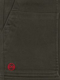 Olive Stretch Carpenter Pants