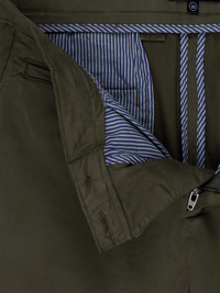 Olive Cotton Stretch Chinos