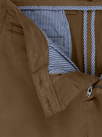 Khaki Cotton Stretch Chinos