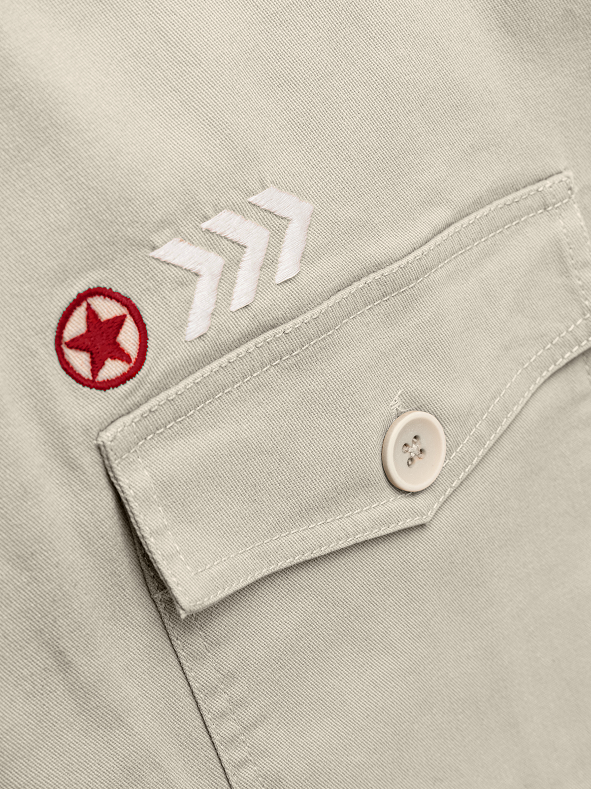 Off White Washed Stretch Shacket