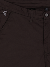 Coffee Brown Stretch Shorts