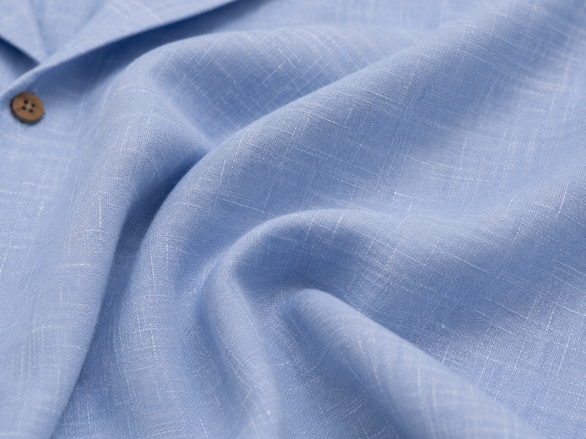 Cotton Lyocell Utility Shirt - Blue