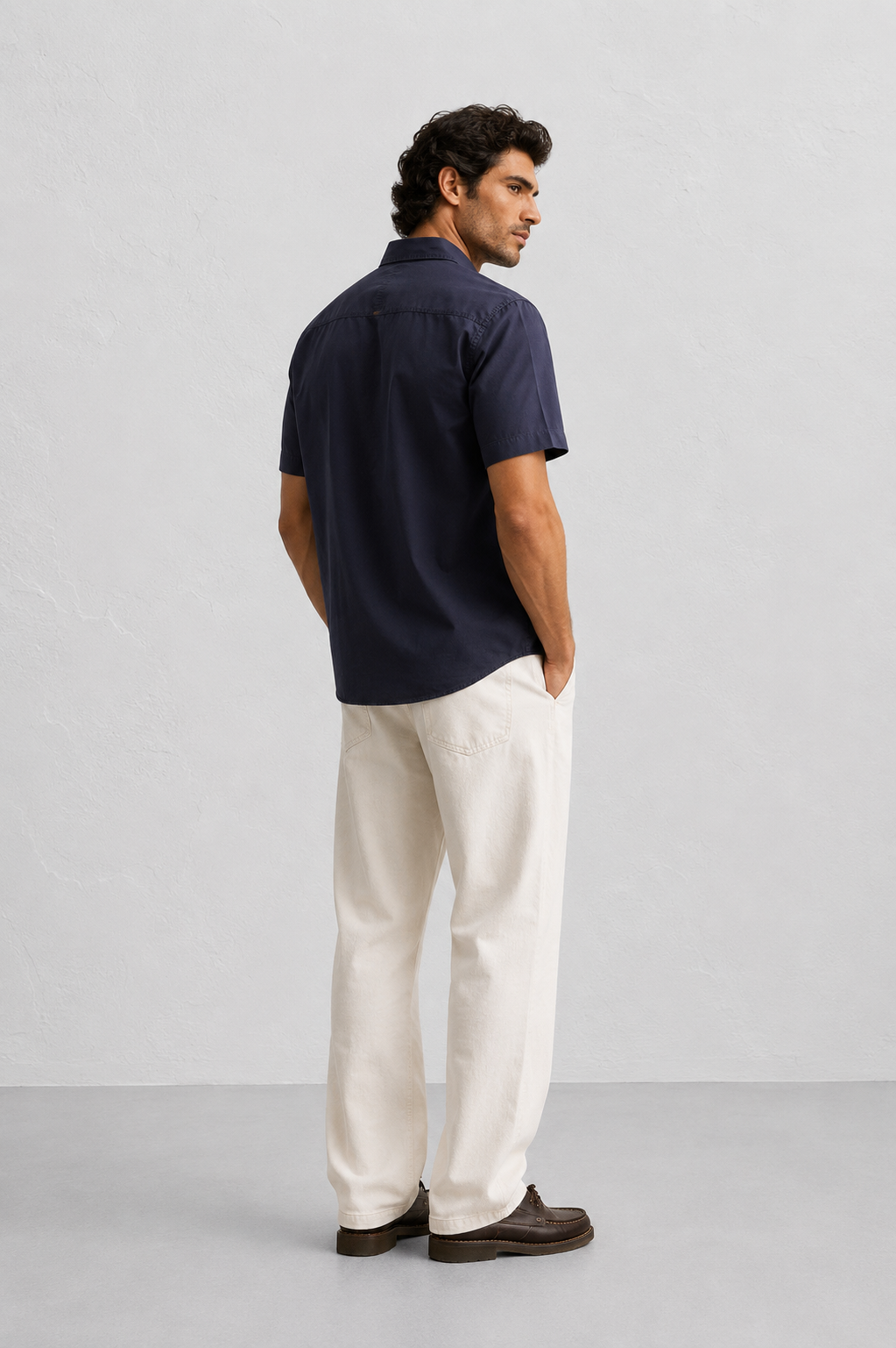 Slate Blue Stretch Utility Shirt