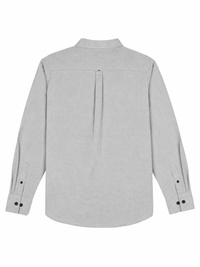 Slate Blue Linen Blend Shirt