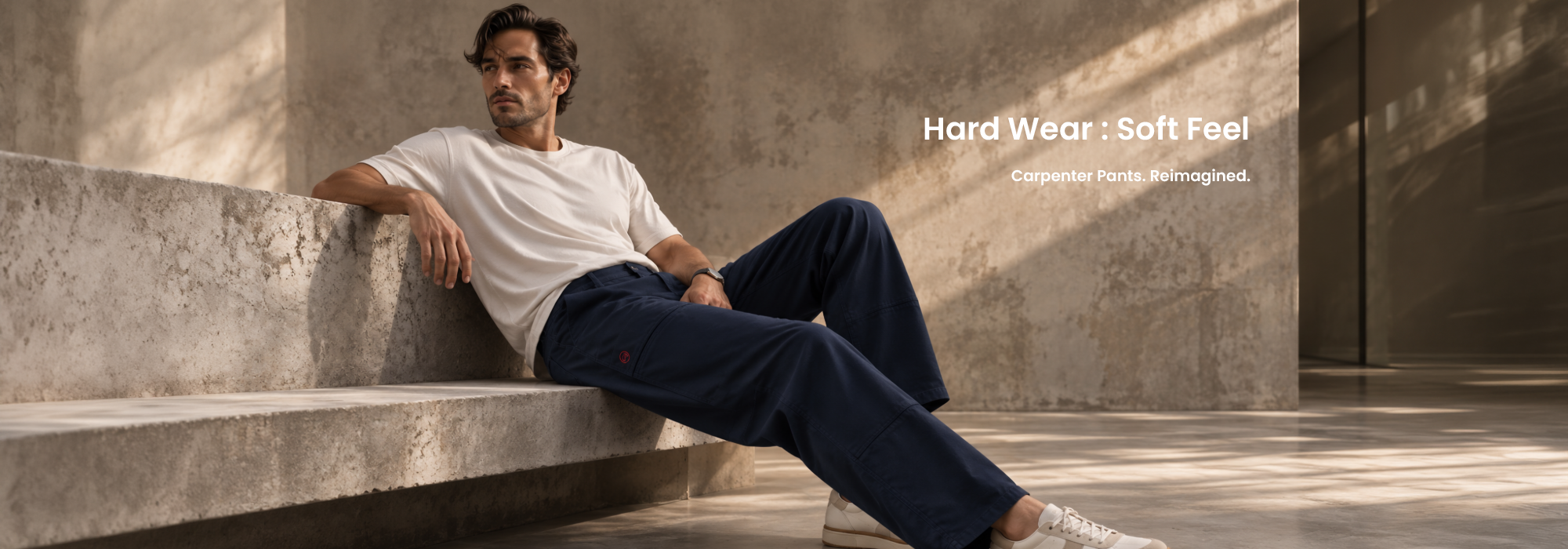 Blue Stretch Carpenter Pants