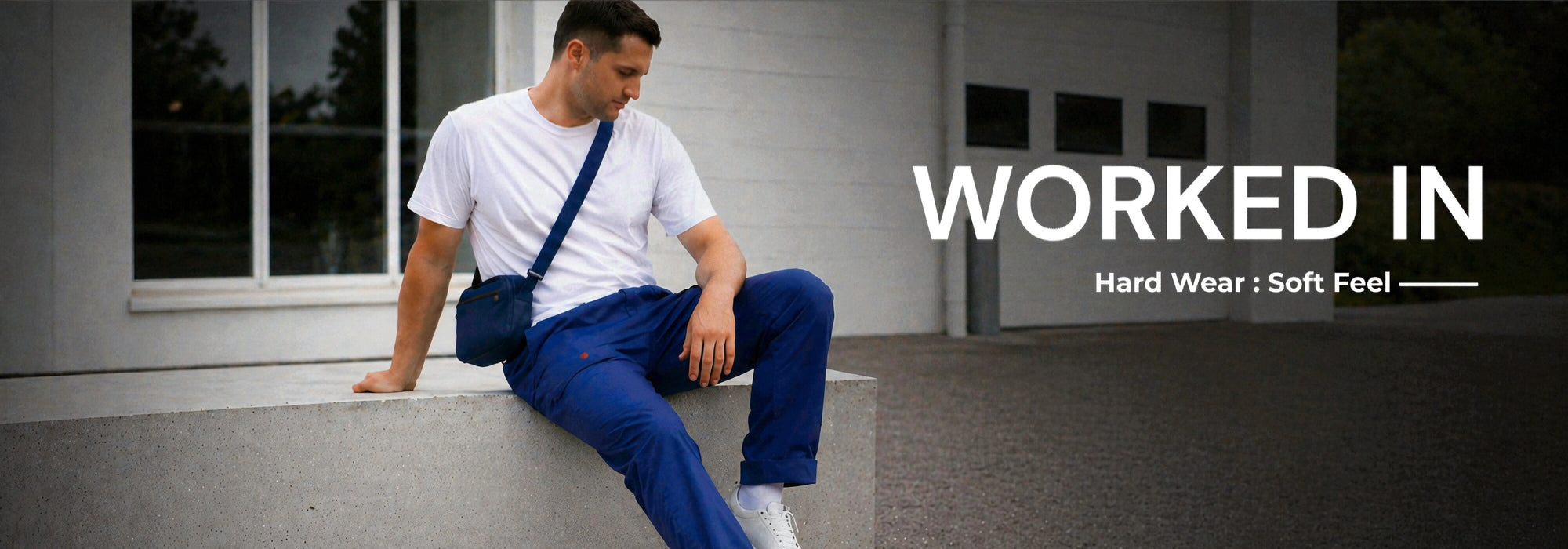 Blue Stretch Carpenter Pants